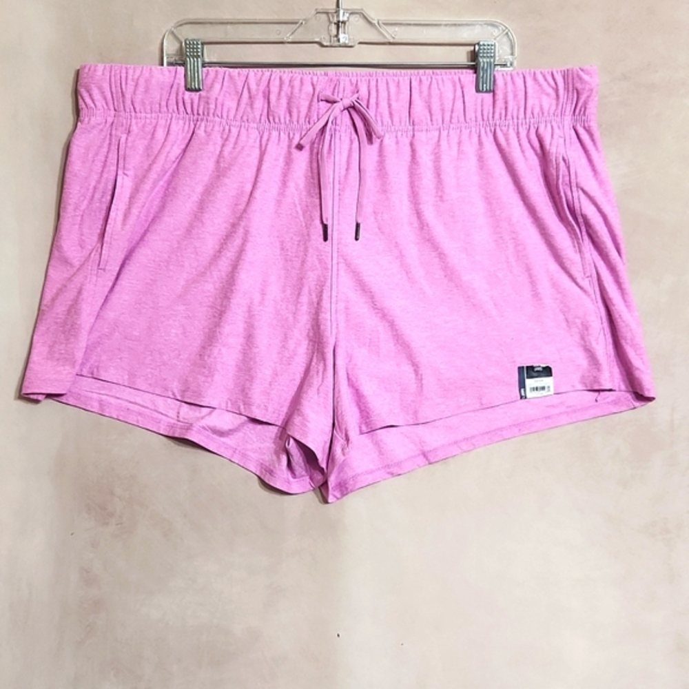 ATHLETIC shorts women 3XL pink blue gray-camo turquoise front draw string pocket - Picture 4 of 13